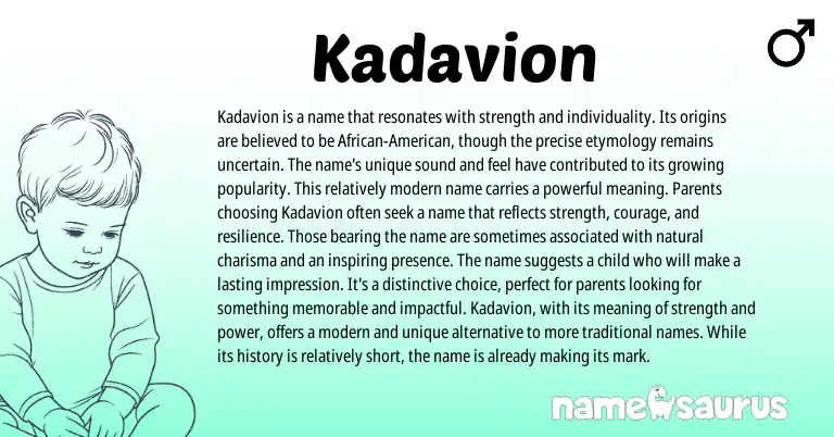 Infographic about Kadavion name meaning, Kadavion is a name from Other origin(s).