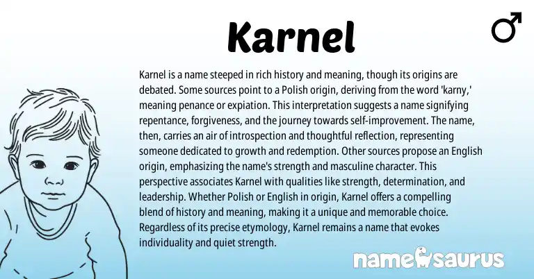 Infographic about Karnel name meaning, Karnel is a name from Polish origin(s).