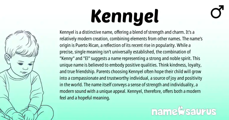 Infographic about Kennyel name meaning, Kennyel is a name from Other origin(s).