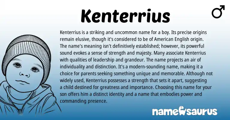 Infographic about Kenterrius name meaning, Kenterrius is a name from Other origin(s).