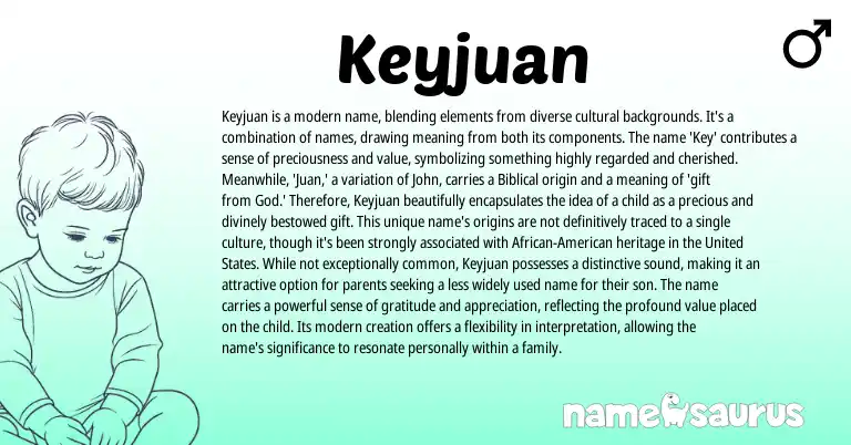 Infographic about Keyjuan name meaning, Keyjuan is a name from Other origin(s).
