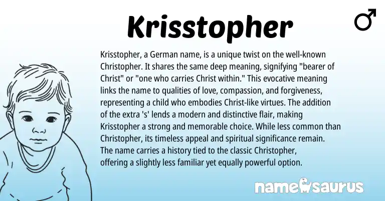 Infographic about Krisstopher name meaning, Krisstopher is a name from Other origin(s).