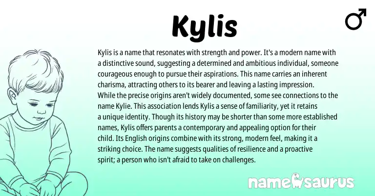 Infographic about Kylis name meaning, Kylis is a name from Other origin(s).