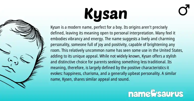Infographic about Kysan name meaning, Kysan is a name from Other origin(s).