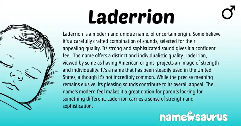 Infographic about Laderrion name meaning, Laderrion is a name from Other origin(s).