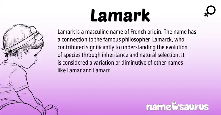 Infographic about Lamark name meaning, Lamark is a name from N/A origin(s).