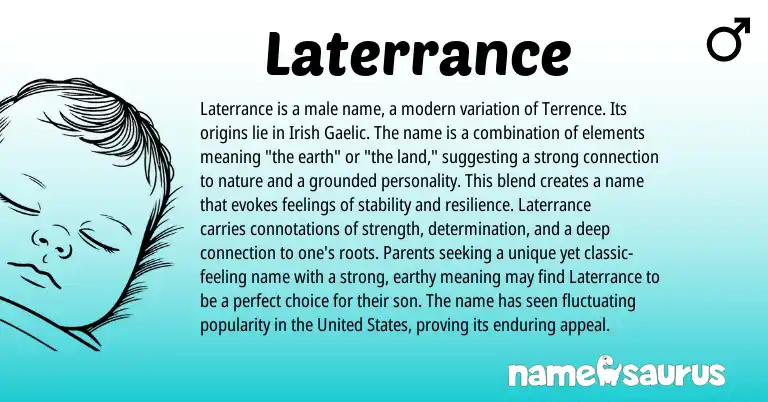 Infographic about Laterrance name meaning, Laterrance is a name from Other origin(s).