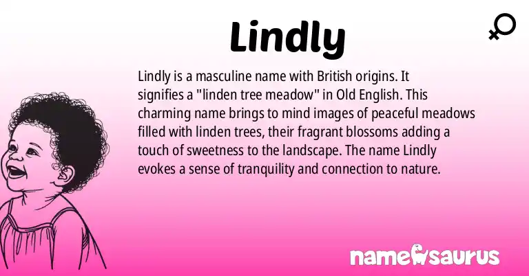 Infographic about Lindly name meaning, Lindly is a name from British origin(s).