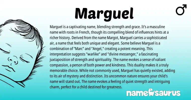 Infographic about Marguel name meaning, Marguel is a name from Other origin(s).