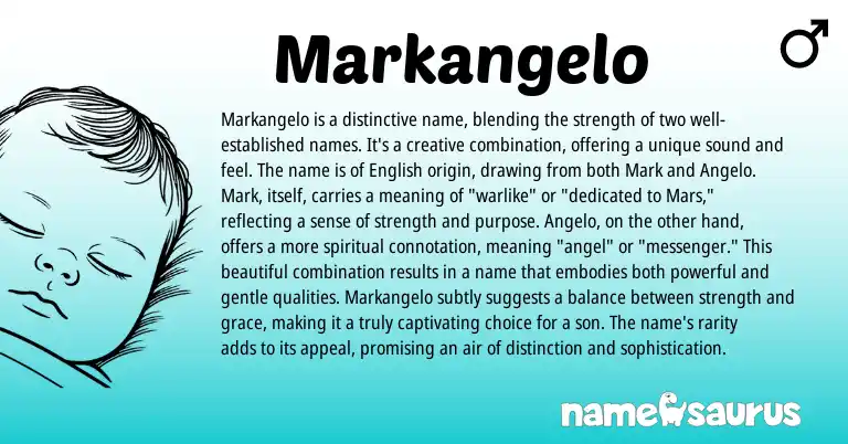 Infographic about Markangelo name meaning, Markangelo is a name from Other origin(s).