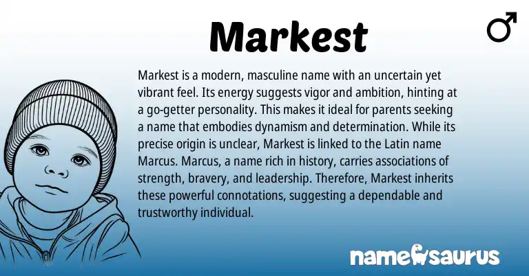 Infographic about Markest name meaning, Markest is a name from Other origin(s).
