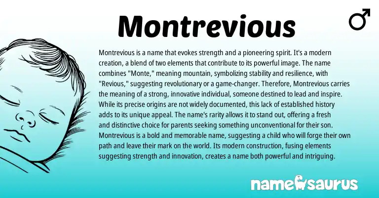 Infographic about Montrevious name meaning, Montrevious is a name from Other origin(s).