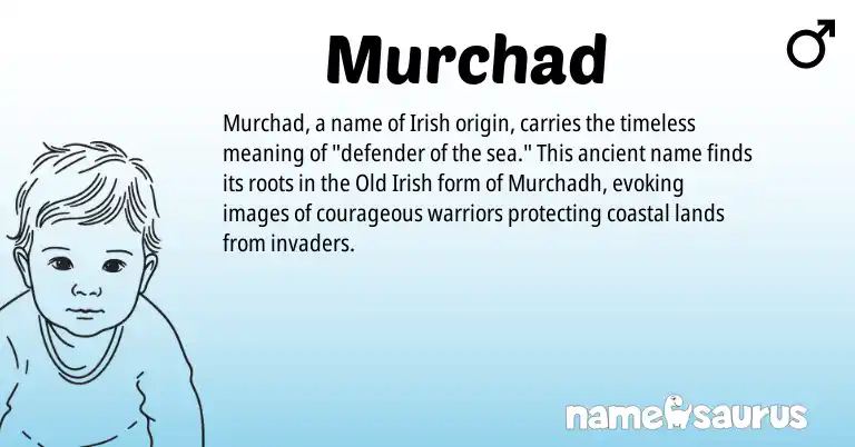 Infographic about Murchad name meaning, Murchad is a name from Irish, Old Irish origin(s).