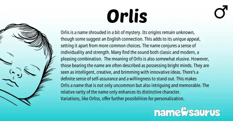Infographic about Orlis name meaning, Orlis is a name from Other origin(s).