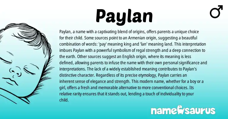 Infographic about Paylan name meaning, Paylan is a name from Armenian origin(s).