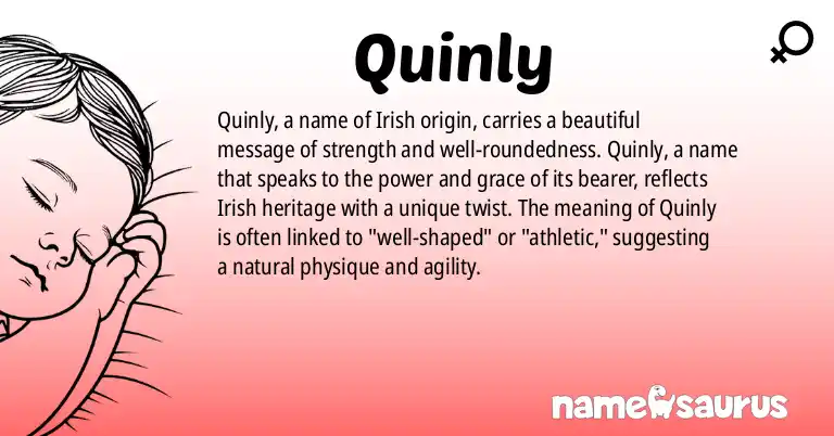 Infographic about Quinly name meaning, Quinly is a name from Irish origin(s).