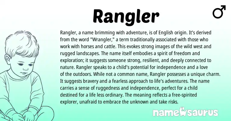 Infographic about Rangler name meaning, Rangler is a name from Other origin(s).