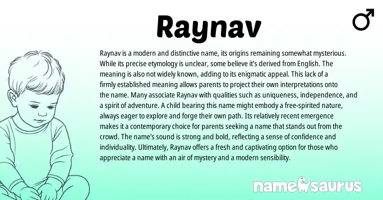 Infographic about Raynav name meaning, Raynav is a name from Other origin(s).