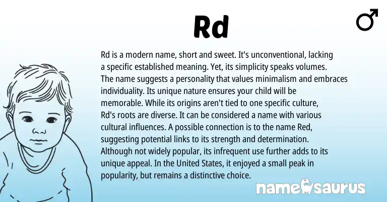Infographic about Rd name meaning, Rd is a name from Other origin(s).