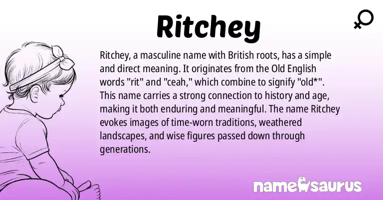 Infographic about Ritchey name meaning, Ritchey is a name from British origin(s).
