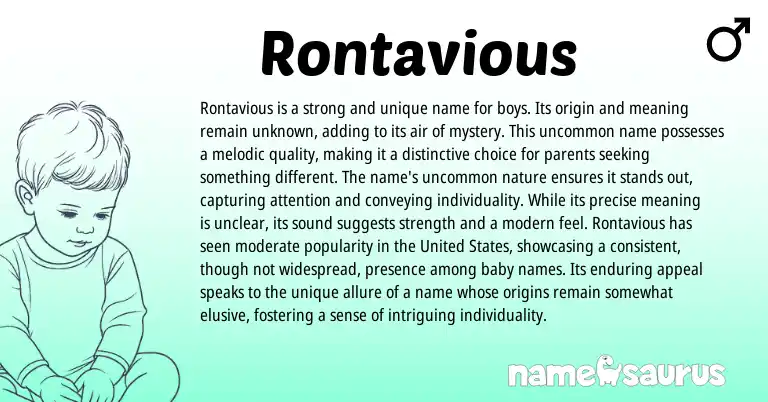 Infographic about Rontavious name meaning, Rontavious is a name from Other origin(s).
