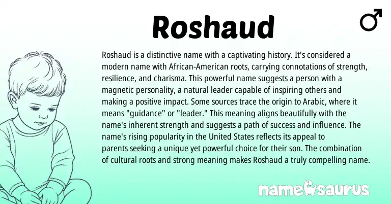 Infographic about Roshaud name meaning, Roshaud is a name from Other origin(s).