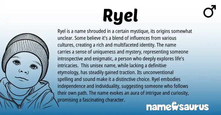 Infographic about Ryel name meaning, Ryel is a name from Other origin(s).