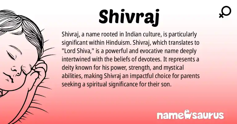 Infographic about Shivraj name meaning, Shivraj is a name from Indian - Hindi origin(s).
