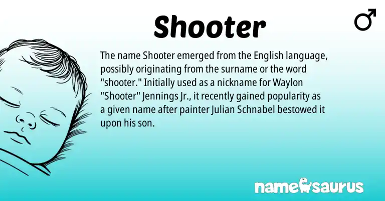 Infographic about Shooter name meaning, Shooter is a name from English origin(s).