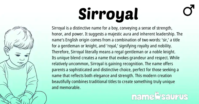 Infographic about Sirroyal name meaning, Sirroyal is a name from Other origin(s).