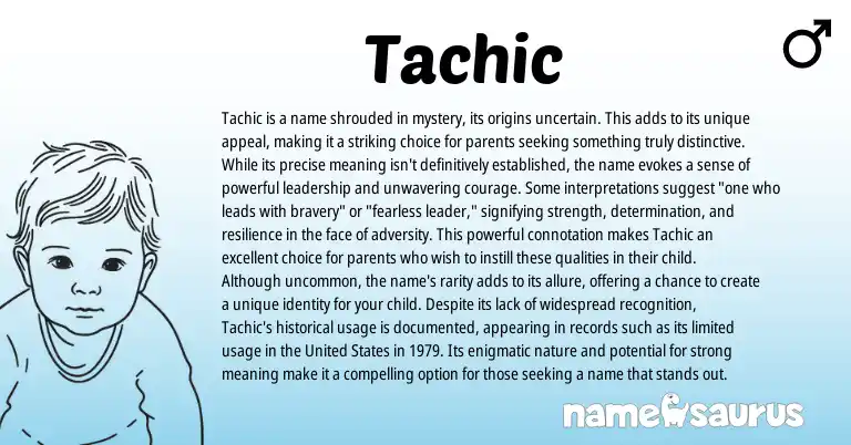 Infographic about Tachic name meaning, Tachic is a name from Other origin(s).