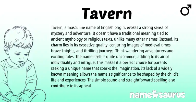 Infographic about Tavern name meaning, Tavern is a name from Other origin(s).