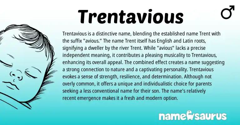 Infographic about Trentavious name meaning, Trentavious is a name from Other origin(s).