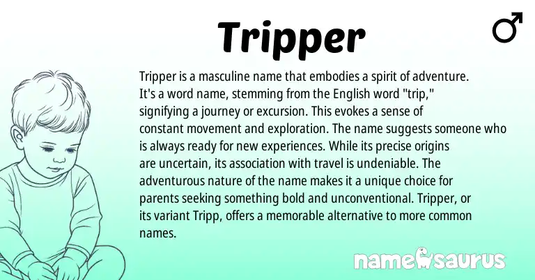 Infographic about Tripper name meaning, Tripper is a name from English origin(s).