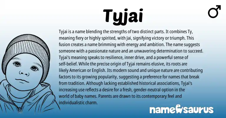 Infographic about Tyjai name meaning, Tyjai is a name from Other origin(s).