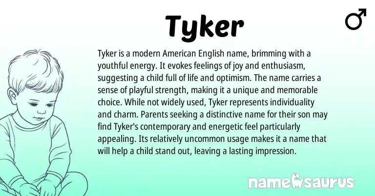 Infographic about Tyker name meaning, Tyker is a name from Other origin(s).