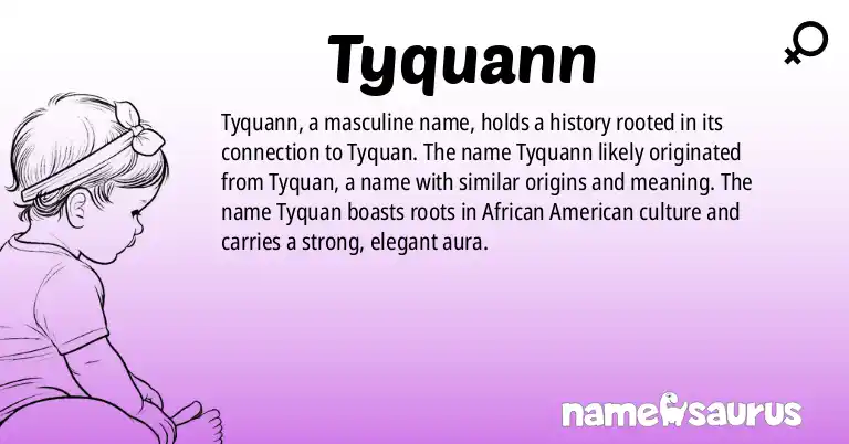 Infographic about Tyquann name meaning, Tyquann is a name from N/A origin(s).