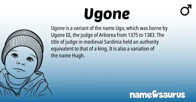 Infographic about Ugone name meaning, Ugone is a name from N/A origin(s).