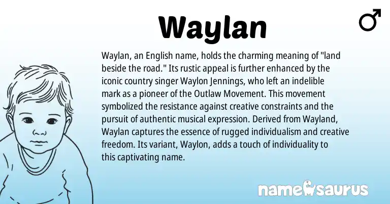 Infographic about Waylan name meaning, Waylan is a name from English origin(s).