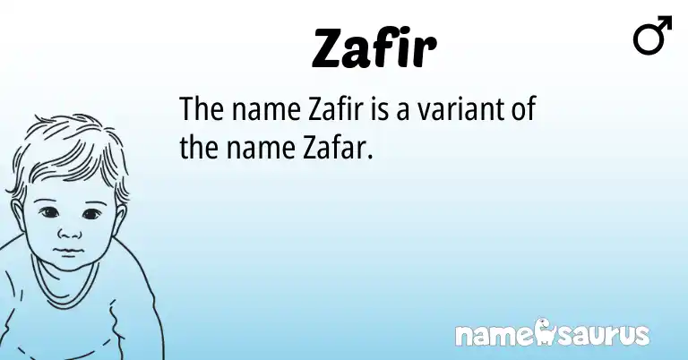 Infographic about Zafir name meaning, Zafir is a name from N/A origin(s).