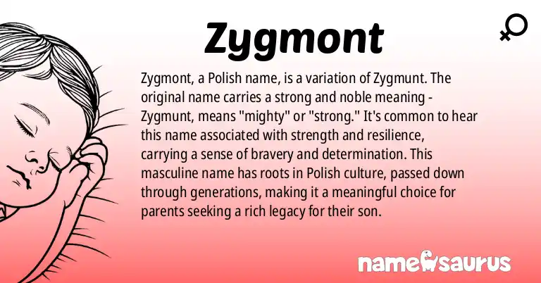 Infographic about Zygmont name meaning, Zygmont is a name from Polish origin(s).