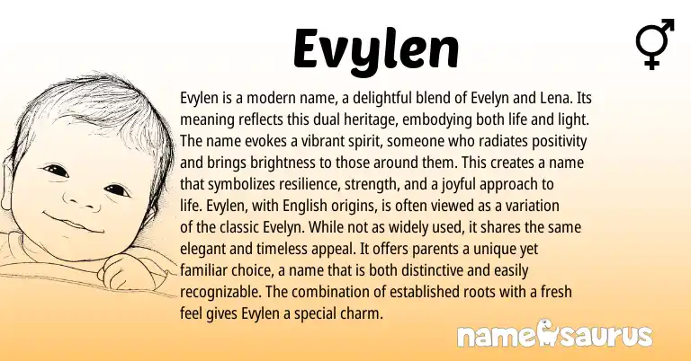 Infographic about Evylen name meaning, Evylen is a name from Other origin(s).