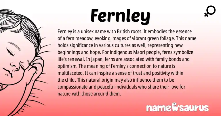 Infographic about Fernley name meaning, Fernley is a name from British origin(s).