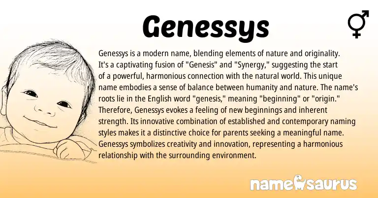 Infographic about Genessys name meaning, Genessys is a name from Other origin(s).
