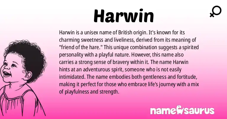 Infographic about Harwin name meaning, Harwin is a name from British origin(s).