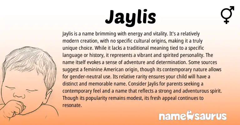 Infographic about Jaylis name meaning, Jaylis is a name from Other origin(s).
