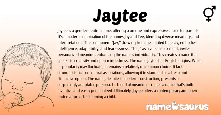 Infographic about Jaytee name meaning, Jaytee is a name from Other origin(s).