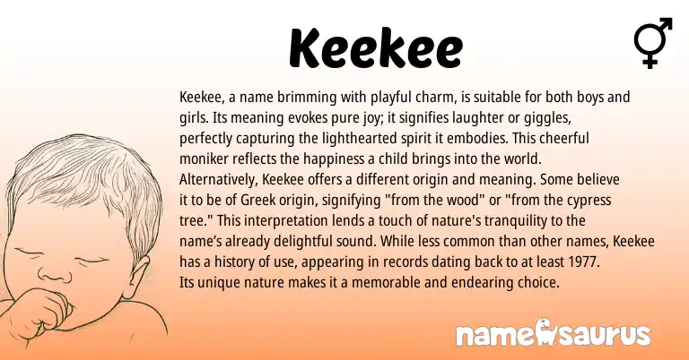 Infographic about Keekee name meaning, Keekee is a name from Other origin(s).