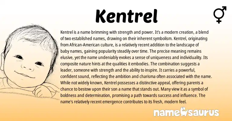 Infographic about Kentrel name meaning, Kentrel is a name from Other origin(s).