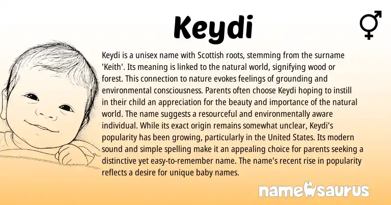 Infographic about Keydi name meaning, Keydi is a name from Scottish origin(s).
